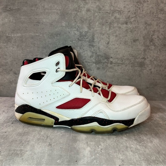 NIke Air Jordan FLightclub 91 Sneakers Mens sz 13 - red/white - Picture 1 of 6